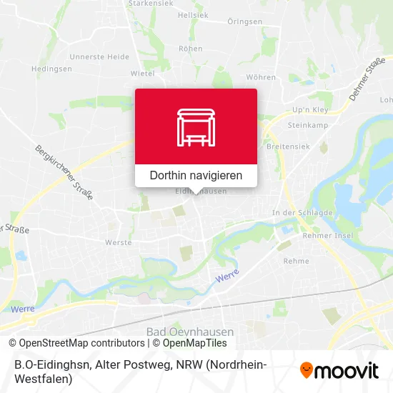 B.O-Eidinghsn, Alter Postweg Karte