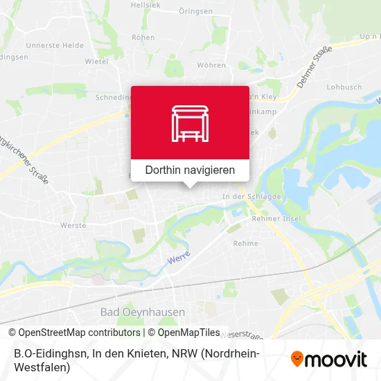 B.O-Eidinghsn, In den Knieten Karte