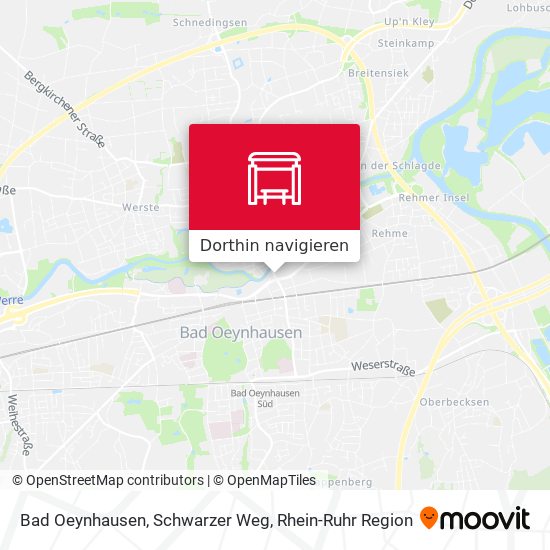 Bad Oeynhausen, Schwarzer Weg Karte