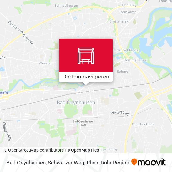 Bad Oeynhausen, Schwarzer Weg Karte