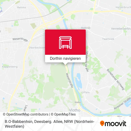 B.O-Babbenhsn, Deesberg. Allee Karte