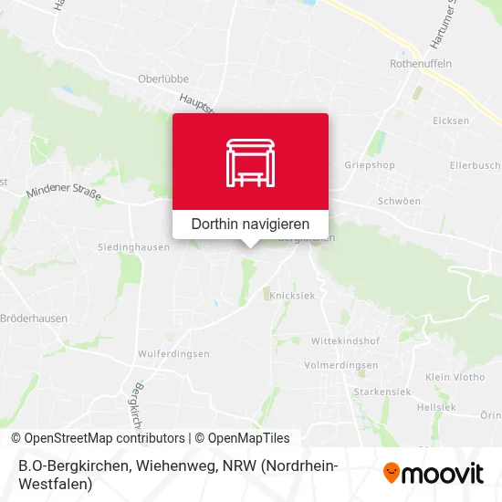 B.O-Bergkirchen, Wiehenweg Karte