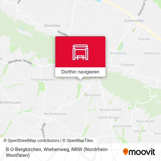 B.O-Bergkirchen, Wiehenweg Karte