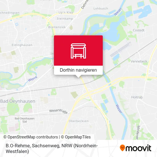 B.O-Rehme, Sachsenweg Karte