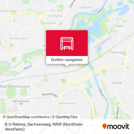 B.O-Rehme, Sachsenweg Karte