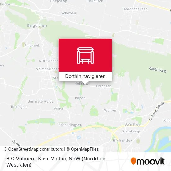 B.O-Volmerd, Klein Vlotho Karte