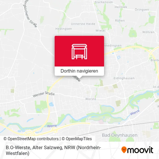 B.O-Werste, Alter Salzweg Karte