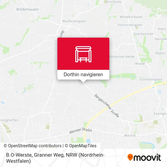 B.O-Werste, Granner Weg Karte