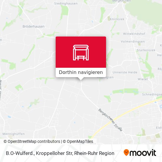B.O-Wulferd., Kroppelloher Str Karte