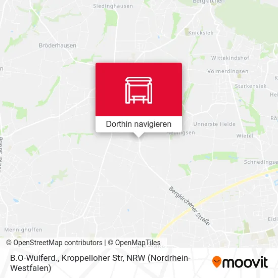 B.O-Wulferd., Kroppelloher Str Karte