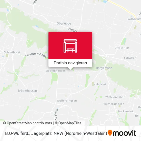 B.O-Wulferd., Jägerplatz Karte