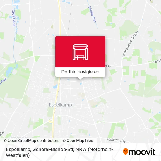 Espelkamp, General-Bishop-Str Karte