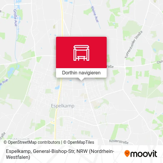 Espelkamp, General-Bishop-Str Karte