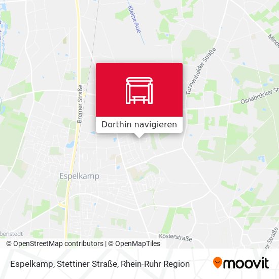 Espelkamp, Stettiner Straße Karte