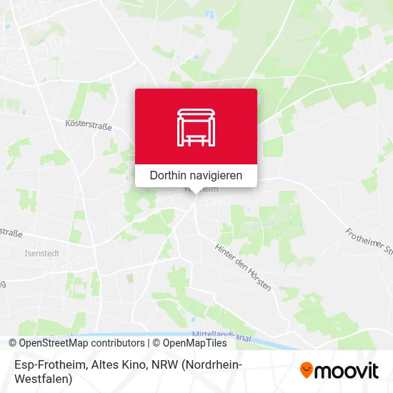 Esp-Frotheim, Altes Kino Karte