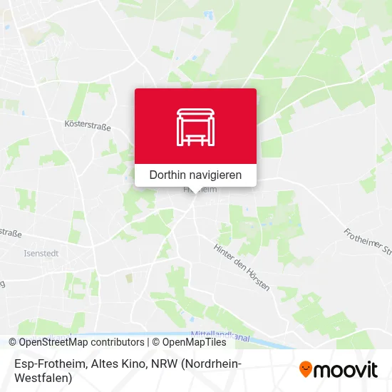 Esp-Frotheim, Altes Kino Karte