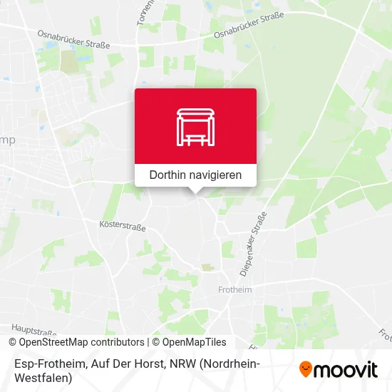 Esp-Frotheim, Auf Der Horst Karte