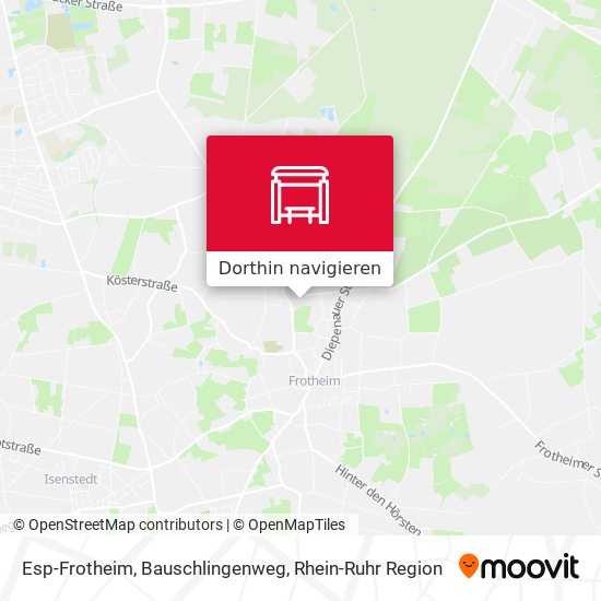 Esp-Frotheim, Bauschlingenweg Karte