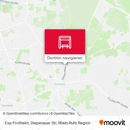 Esp-Frotheim, Diepenauer Str Karte