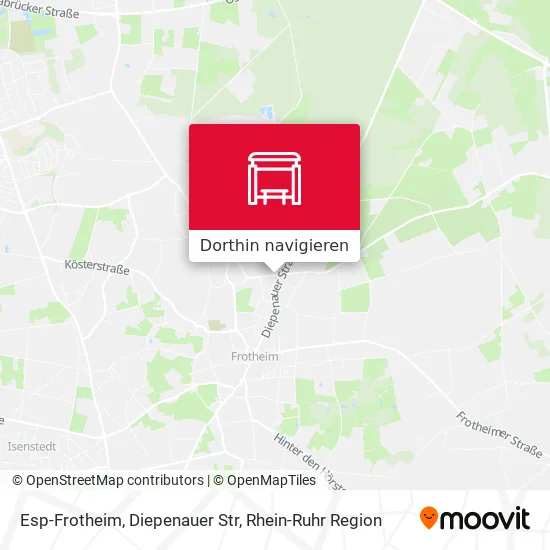 Esp-Frotheim, Diepenauer Str Karte
