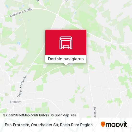 Esp-Frotheim, Osterheider Str Karte