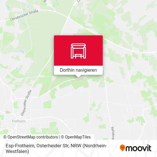 Esp-Frotheim, Osterheider Str Karte