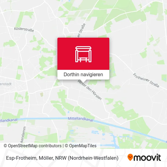 Esp-Frotheim, Möller Karte