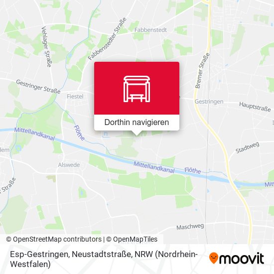 Esp-Gestringen, Neustadtstraße Karte