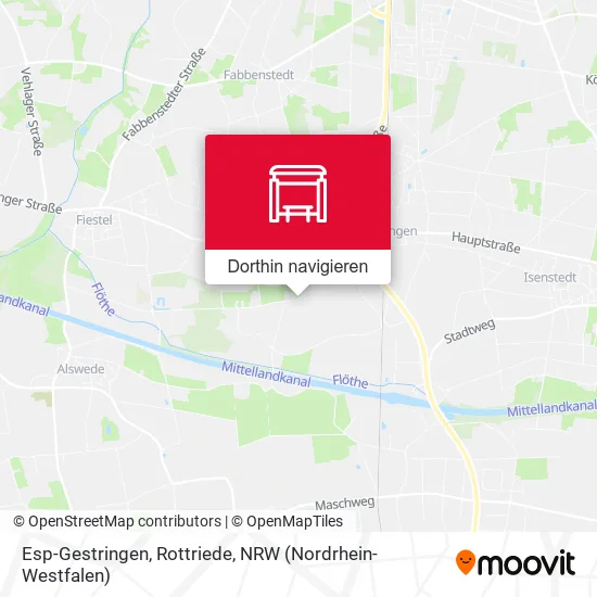 Esp-Gestringen, Rottriede Karte