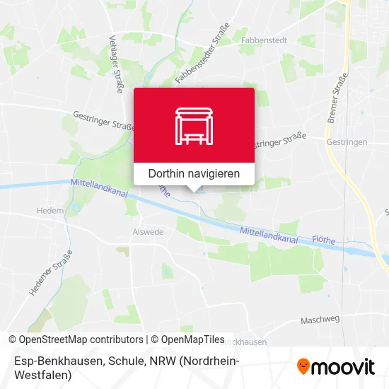 Esp-Benkhausen, Schule Karte