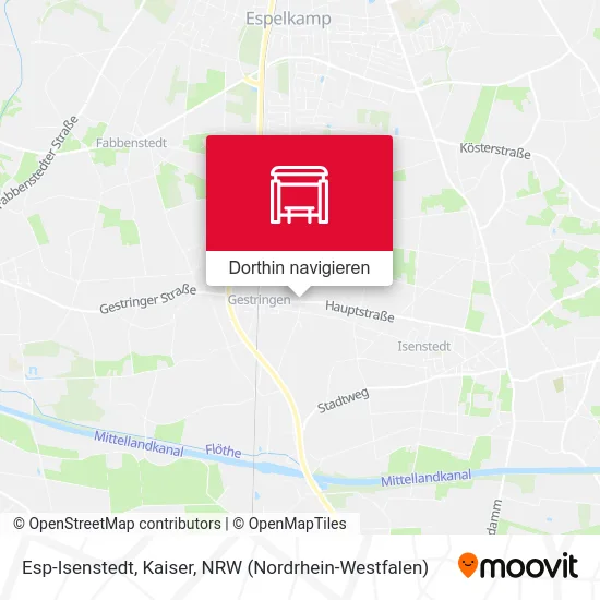 Esp-Isenstedt, Kaiser Karte