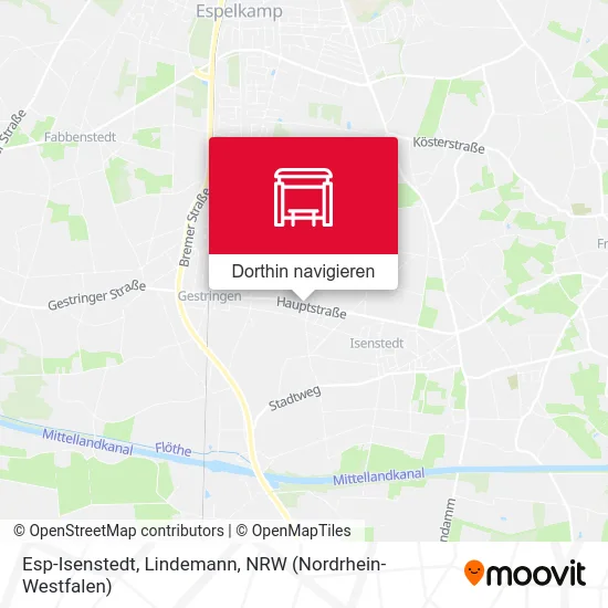 Esp-Isenstedt, Lindemann Karte