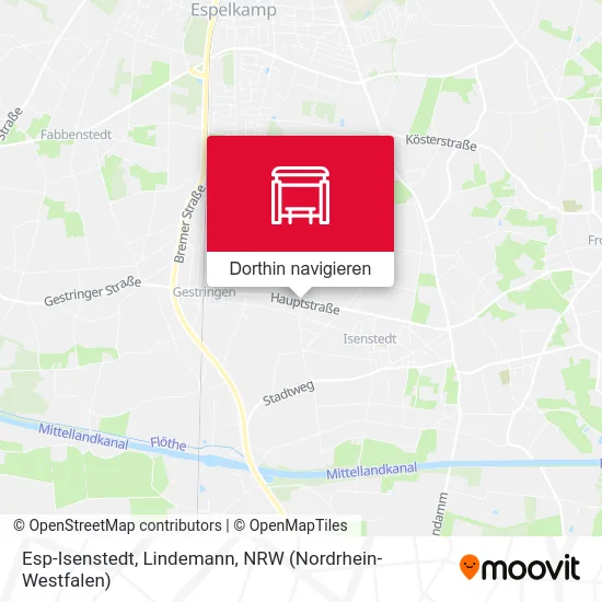 Esp-Isenstedt, Lindemann Karte