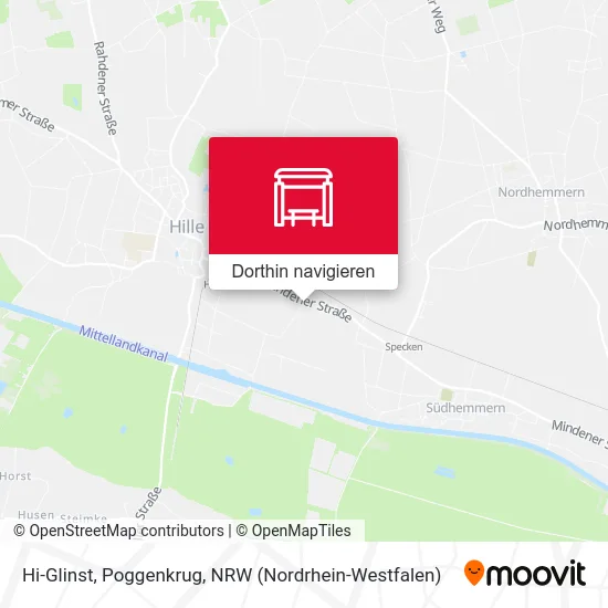 Hi-Glinst, Poggenkrug Karte