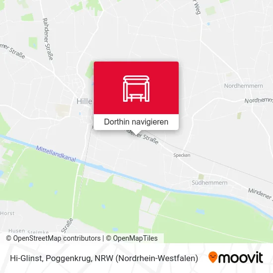 Hi-Glinst, Poggenkrug Karte