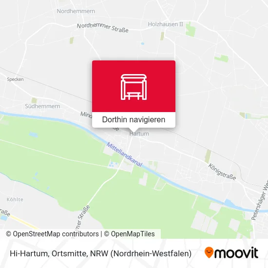 Hi-Hartum, Ortsmitte Karte