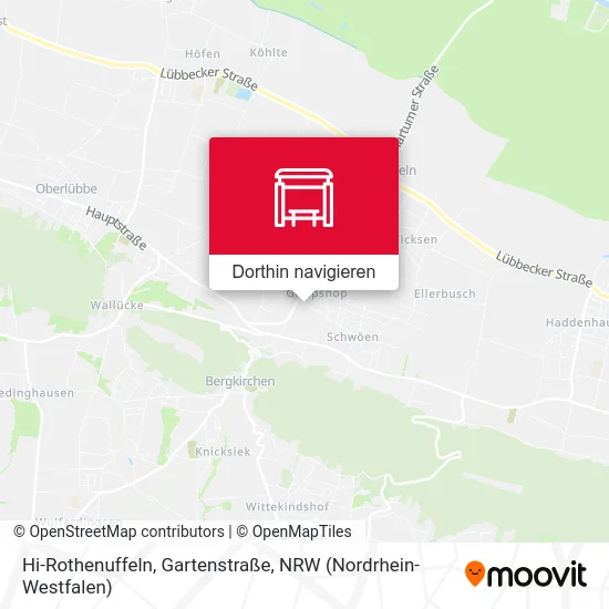 Hi-Rothenuffeln, Gartenstraße Karte