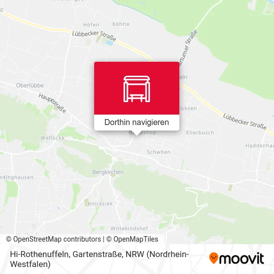 Hi-Rothenuffeln, Gartenstraße Karte