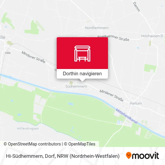 Hi-Südhemmern, Dorf Karte