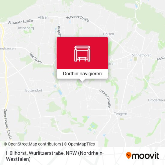 Hüllhorst, Wurlitzerstraße Karte