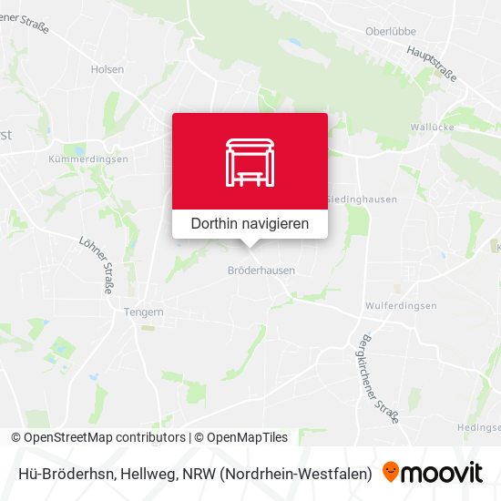 Hü-Bröderhsn, Hellweg Karte