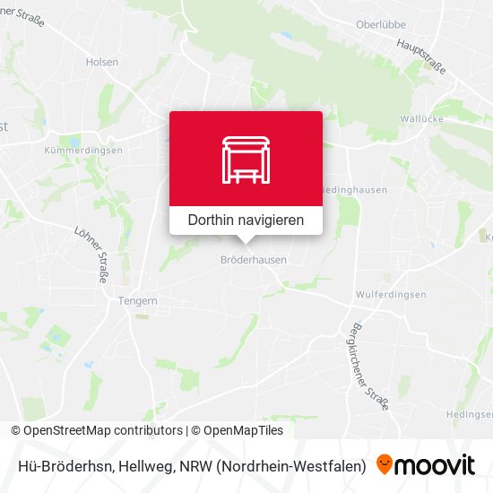 Hü-Bröderhsn, Hellweg Karte