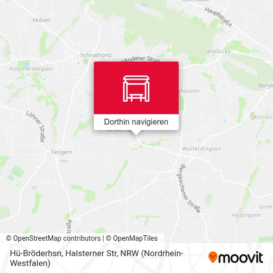 Hü-Bröderhsn, Halsterner Str Karte