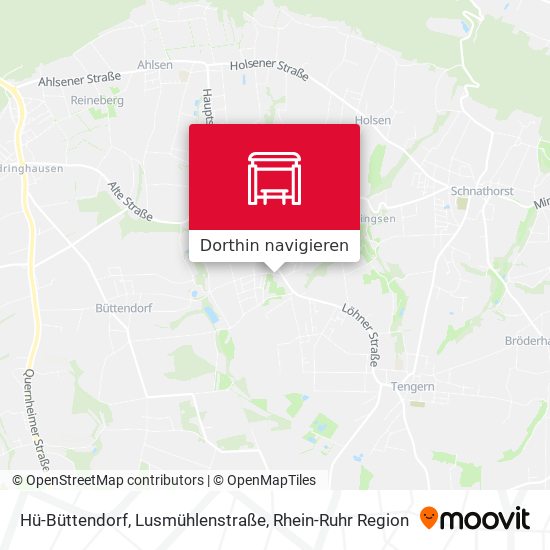Hü-Büttendorf, Lusmühlenstraße Karte