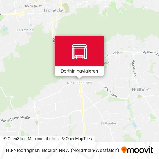 Hü-Niedringhsn, Becker Karte