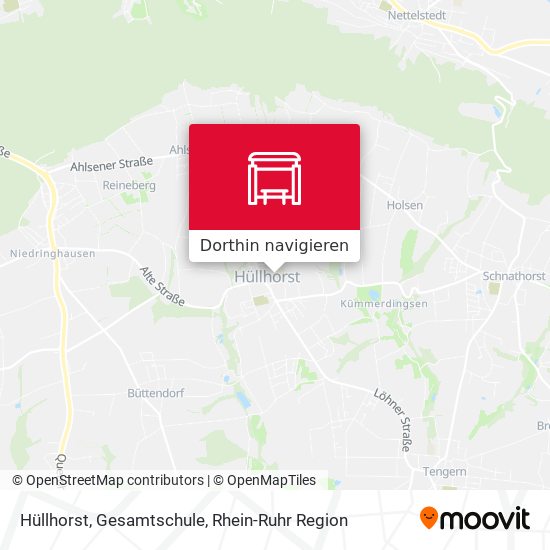 Hüllhorst, Gesamtschule Karte