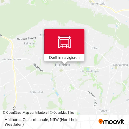 Hüllhorst, Gesamtschule Karte