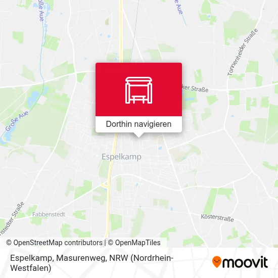 Espelkamp, Masurenweg Karte