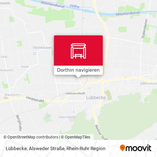 Lübbecke, Alsweder Straße Karte