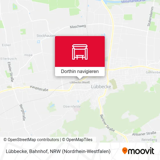 Lübbecke, Bahnhof Karte